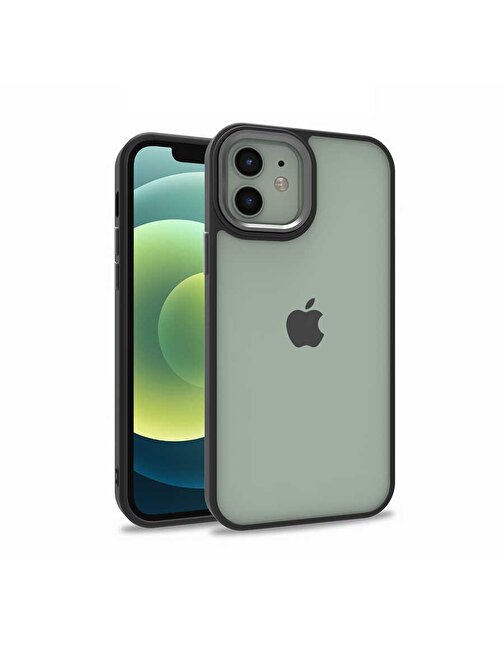 Gpack Apple iPhone 11 Kılıf Flora Sert Silikon Arkası Cam Şeffaf