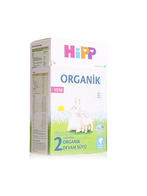 Hipp 2 Organik Keçi Sütlü İyot ve Biotinli Devam Sütü 400 gr 6+ Ay