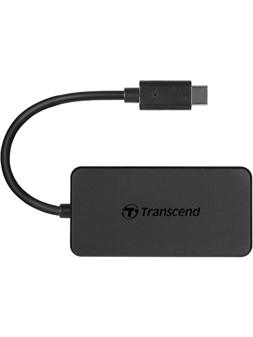Transcend 5 Portlu USB 44929 Dahili Kablolu Type-C USB Çoğaltıcı Siyah