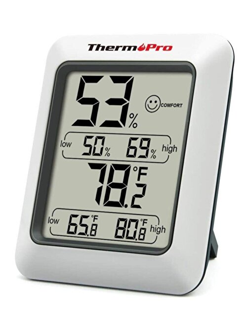 ThermoPro TP-50 Termometre İç Mekan Dijital Isı ve Nem Ölçer