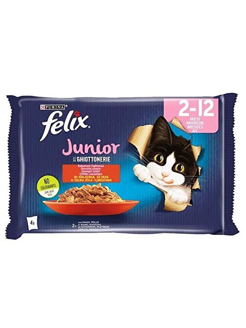 Felix Sığır ve Tavuk Yavru Kedi Maması 4 Al 3 Öde