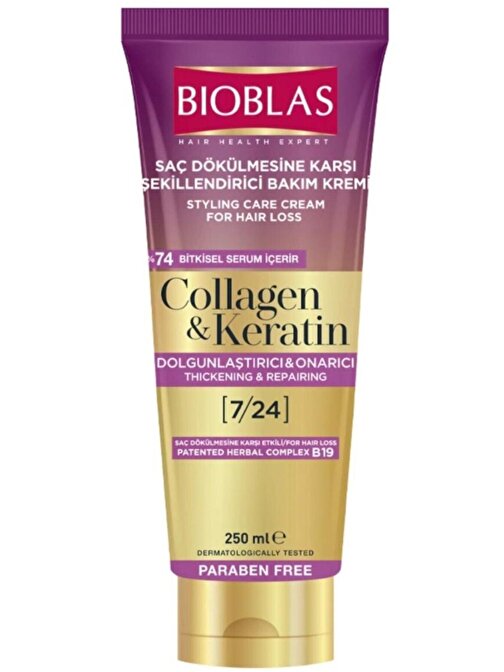 Bioblas Tüm Saç Tipleri İçin Dökülme Karşıtı Şekillendirici Sıvı Saç Kremi 250 ml