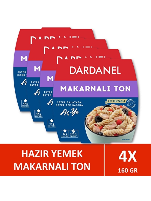 Dardanel Aç Ye Makarnalı Ton Balığı 160 gr x 4 Adet