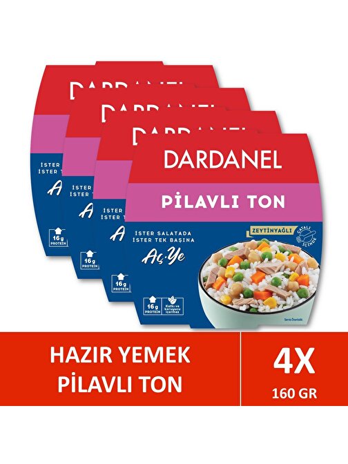Dardanel Aç Ye Pilavlı Ton Balığı 160 gr x 4 Adet