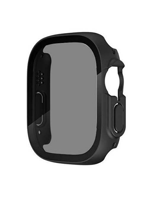 Musal Apple Watch Ultra 49 mm Sert Pc Kasa Ve Privacy Hayalet Ekran Koruyucu Watch Gard 23