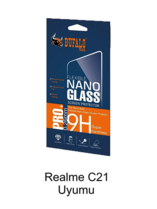 Realme C21 Uyumlu FlexiGlass Nano Ekran Koruyucu