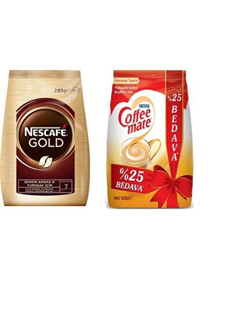 Nescafe Gold Ekonomik Paket 285 gr + Coffee Mate 625 gr
