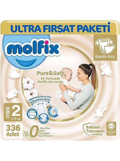 Molfix Pure &Amp; Soft 2 Numara Bebek Bezi 336 Adet
