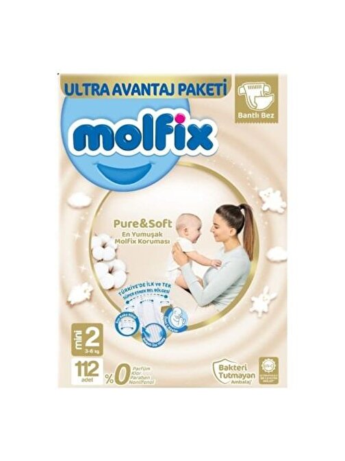 Molfix Pure &Amp; Soft 2 Numara Bebek Bezi 112 Adet