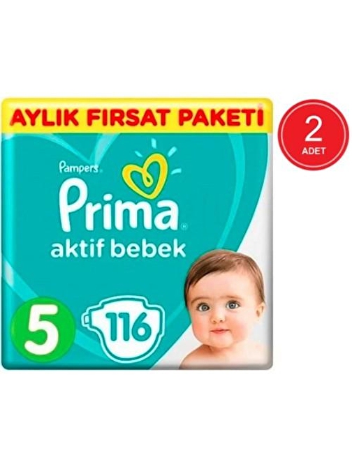 Prima Pampers 5 Numara Bebek Bezi 232 Adet