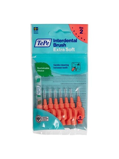 Tepe Interdental Brush Extra X Soft Arayüz Fırçası 0.5 Mm Kırmızı 8 Li