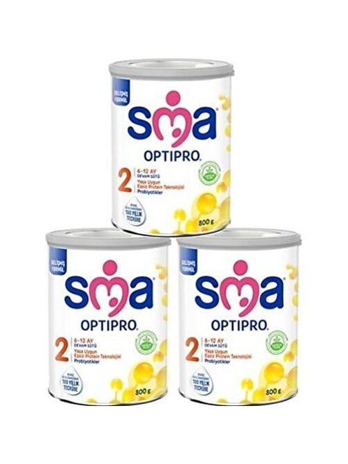 Sma Optipro 2 Probiyotik Devam Sütü 3x800 gr 0-6 Ay