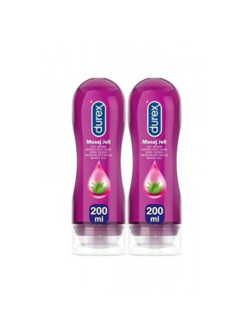 Durex Play Masaj Jeli Ve Kayganlaştırıcı Aloe Veralı 200 Ml X 2 Adet