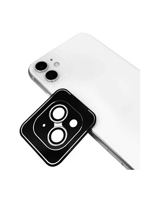 Apple Cl-09 iPhone 14 Plus Kolay Takma Aparatlı Kamera Lens Koruyucu Gümüş