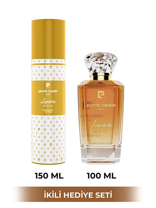 Pierre Cardin Lumiere De La Vie Edp 100 ml Kadın Parfüm ve 150 ml Deodorant Setleri