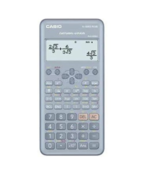 Casio FX-82ES Plus Mavi Bilimsel Fonksiyonlu Hesap Makinesi 2.Versiyon