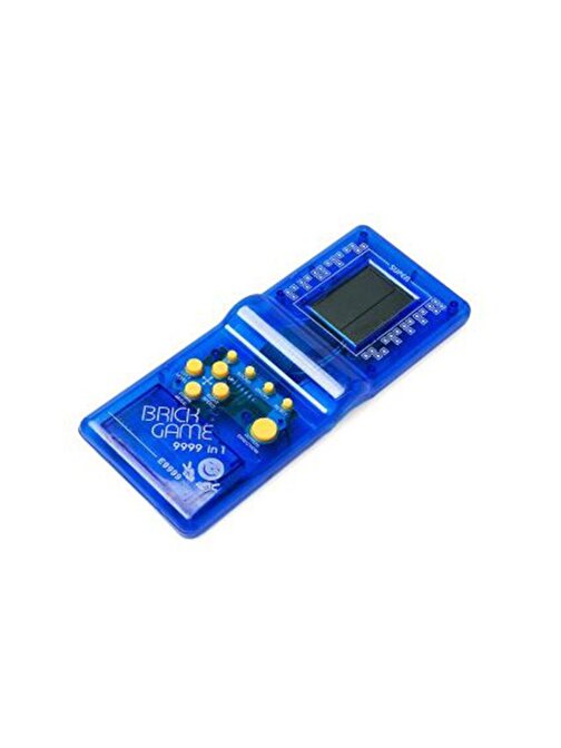 Nostaljik Mini Tetris Oyun Konsolu Şeffaf Mavi