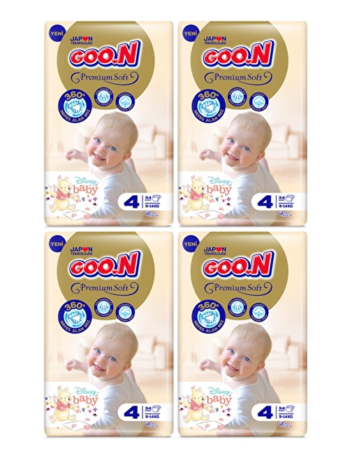 Goon Soft Bebek Bezi 4 Numara 136 Adet