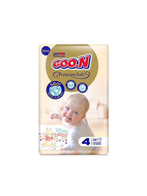 Goon Premium Jumbo 4 Numara Jumbo Bebek Bezi 34 Adet