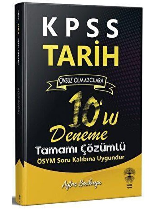 Kpss Tarih 10 Lu Deneme Aytaç Bozkuyu Dizgi Kitap