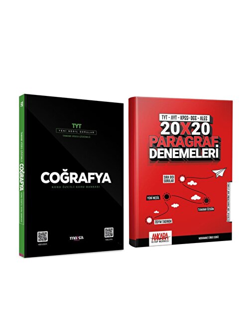 Akm Kitap Marka Yayınları TYT Coğrafya ve AKM Paragraf Deneme Seti 2 Kitap