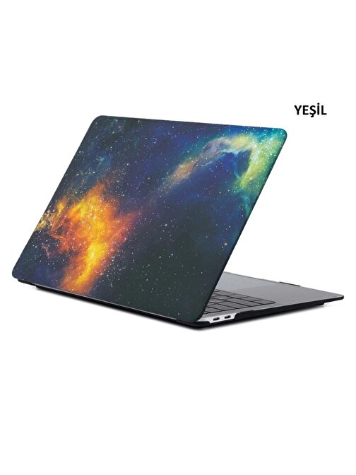 Techmaster Apple Macbook Pro 15 2016 A1707 Space Desenli Kılıf Kapak