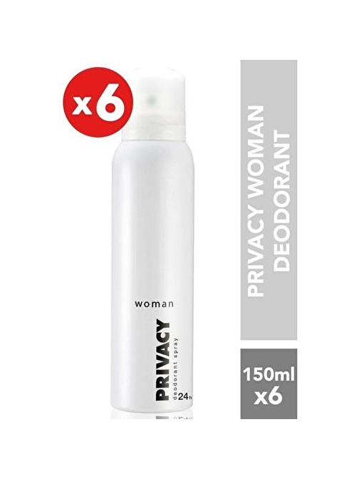 Privacy Kadın Sprey Deodorant 150 Ml X 6 Adet