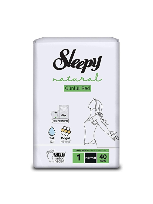 Sleepy Natural Süper Ekonomik Günlük Ped Normal 40 Adet