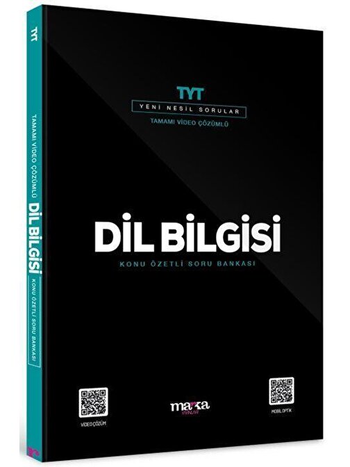 Marka Yayınları 2024 TYT Dil Bilgisi Konu Özetli Yeni Nesil Soru Bankası Tamamı Video Çözümlü Marka Yayınları
