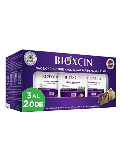Bioxcin Siyah Sarımsak Şampuanı 300 ML - 3 Al 2 Öde