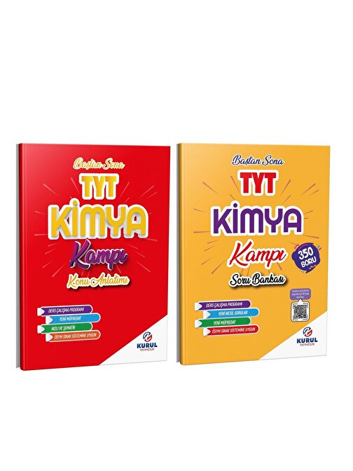 Akm Kitap Kurul TYT Kimya Konu ve Soru Bankası Seti 2 Kitap