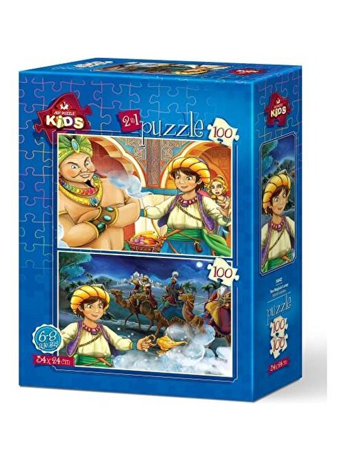 Art Puzzle 5642 Alaaddin Temalı Puzzle 2x100 Parça 6-8 Yaş