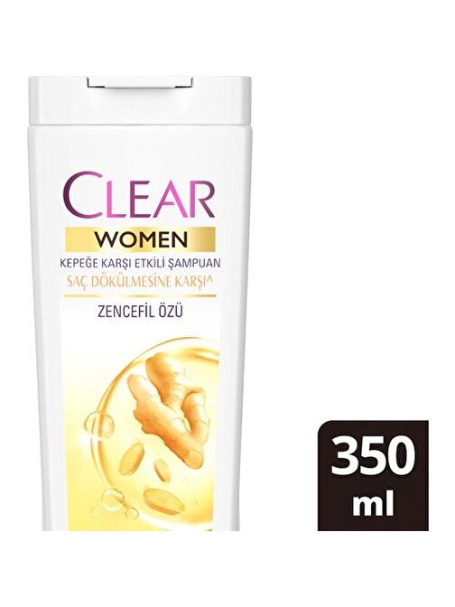 Clear Zencefil Özü Saç Dökülmesi ve Kepeğe Karşı Şampuan 350ml