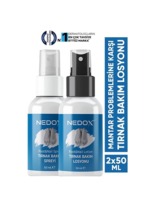 Nedox Tırnak Bakım Spreyi Ve Losyonu 50 ml +50 ml Set