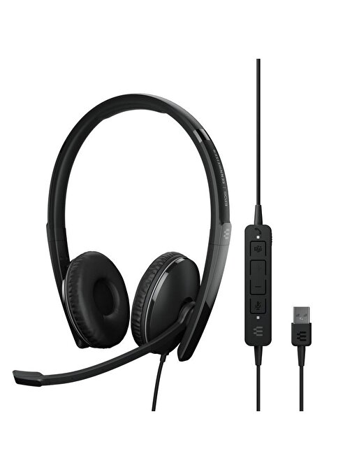 Sennheiser Adapt 160T ANC USB Duo Kablolu Mikrofonlu Kulak Üstü Kulaklık