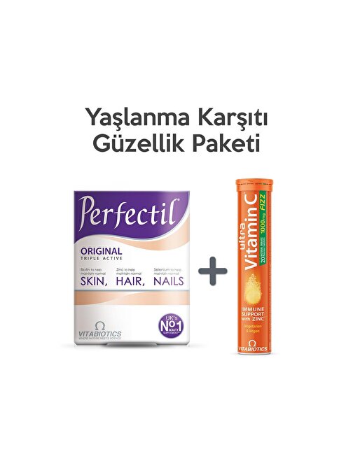 Perfectil + Ultra Vitamin C - Yaşlanma Karşıtı Güzellik Paketi