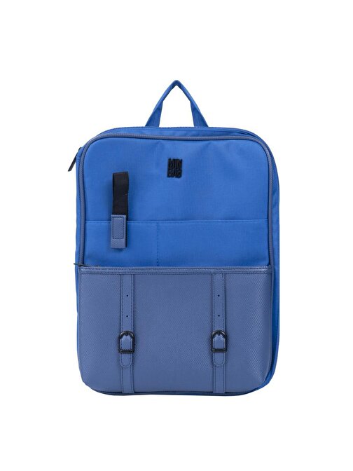 Minbag Aspen A4 17 inç Polyester Bölmeli Laptop Ve Tablet Çantası XXL Lacivert