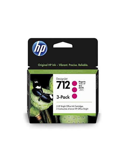 Hp 712 3Ed78A Orijinal Magenta Plotter Kartuşu 29 Ml