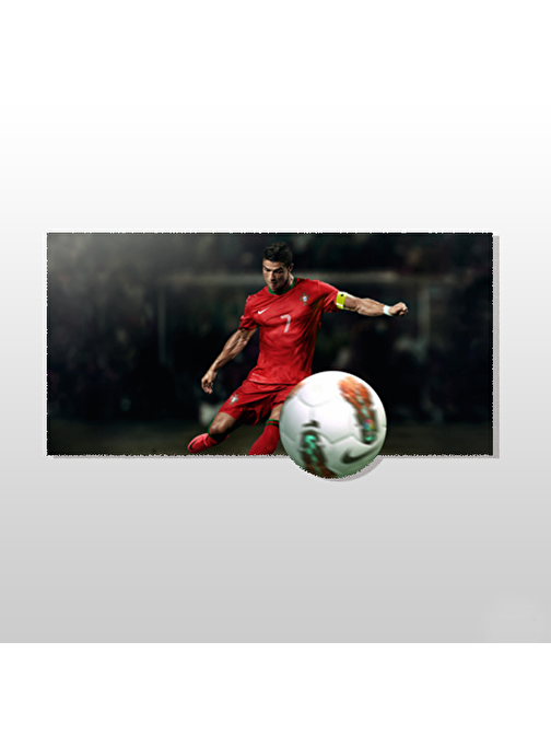 Technopa 3D C. Ronaldo Kanvas Tablo 220x110 cm