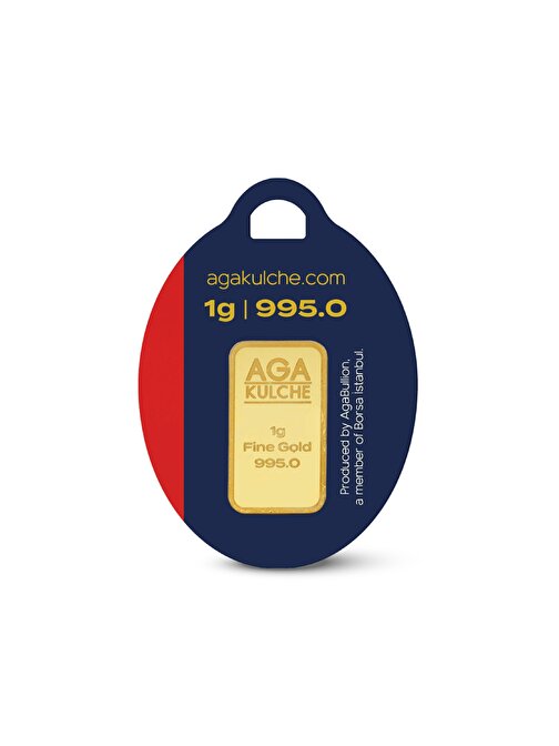 Agakulche 1 Gram (995) 24 Ayar Külçe Altın