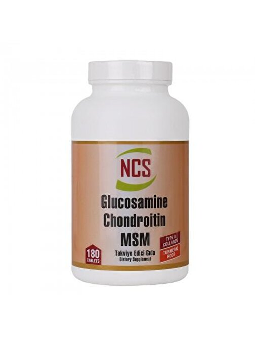 Ncs Glucosamine Chondroitin Msm Type Iı Turmeric 180 Tablet
