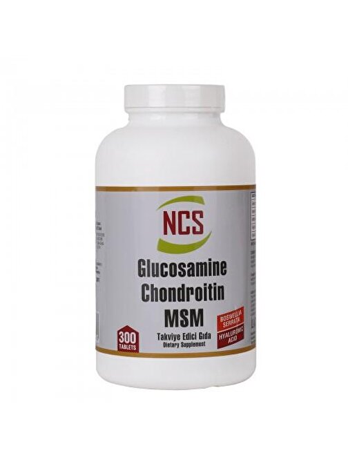 Ncs Glucosamine Chondroitin Msm Hyaluronic Acid Boswellia 300 Tablet