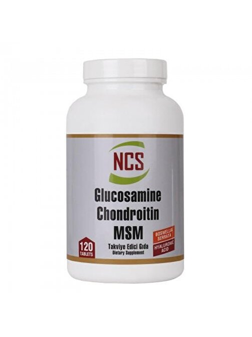 Ncs Glucosamine Chondroitin Msm Hyaluronic Acid Boswellia 120 Tablet