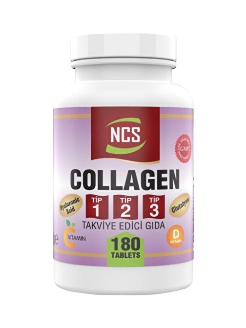 Ncs Kollajen 1000 Mg Collagen Tip 1-2-3 Glutatyon 180 Tablet