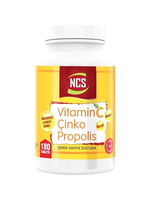 Ncs Vitamin C Çinko Propolis Vitamin D Resveratrol 180 Tablet