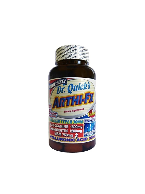 Dr Quick'S Arthi-Fx Glucosamine Chondroitin Msm Hyaluronic Acid 180 Tablet