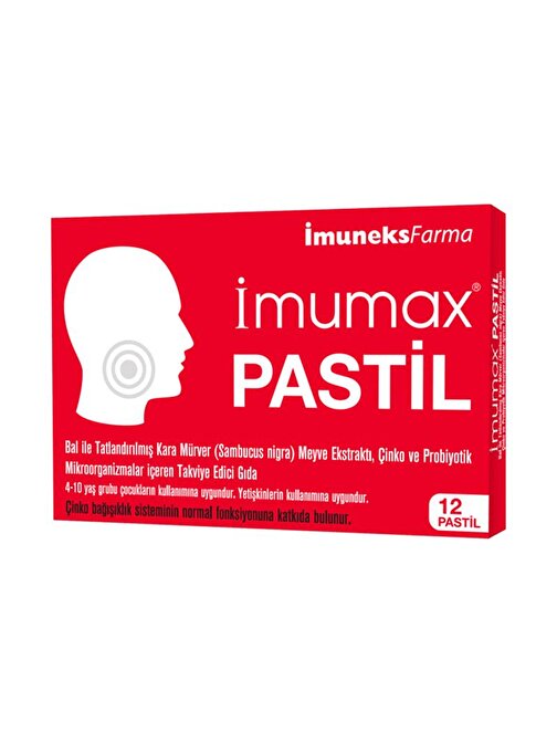 İmuneks Imumax 12 Pastil