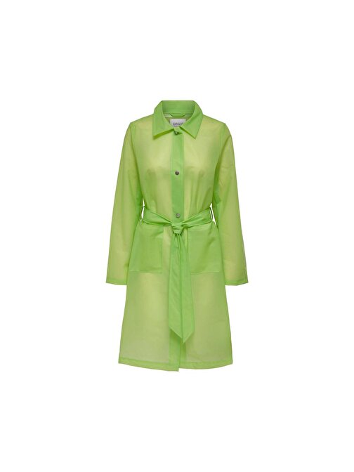 Only Onlacacie Rain Coat Otw Lime Punch Kadın Günlük Yağmurluk 15281181-Lıme-Punch Yeşil M