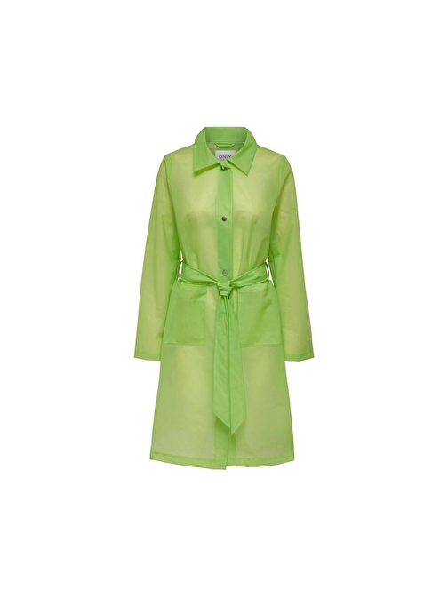 Only Onlacacie Rain Coat Otw Lime Punch Kadın Günlük Yağmurluk 15281181-Lıme-Punch Yeşil XL