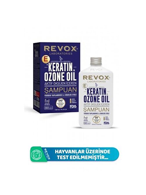 Revox Keratin - Ozon Oil Aktif Oksijen İçeren Şampuan 360 ml